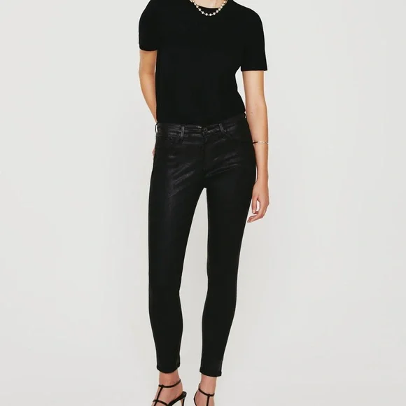AG Leatherette The Legging Skinny Jeans - Picture 4 of 13